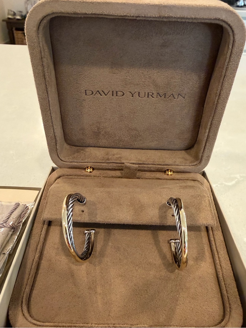 David Yurman Crossover Hoop earrings